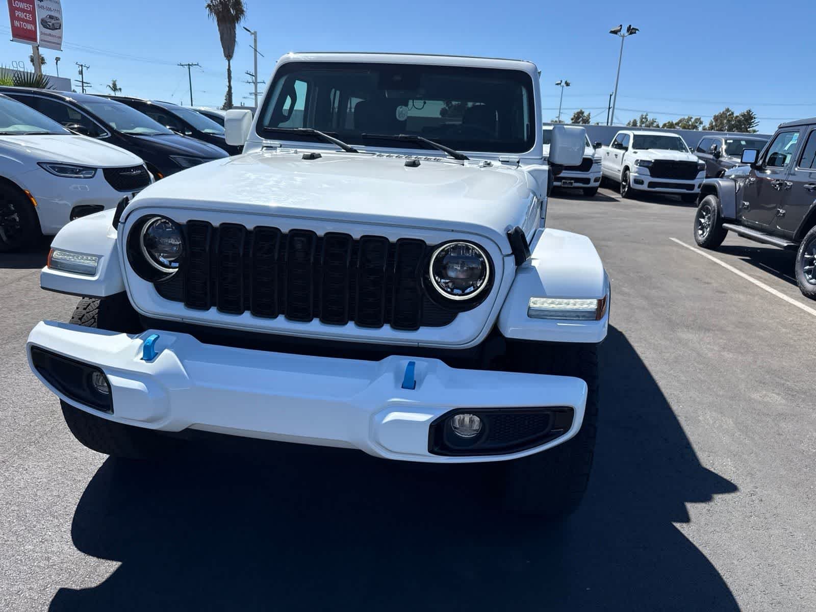 Used 2024 Bright White Clearcoat Jeep High Altitude image 3