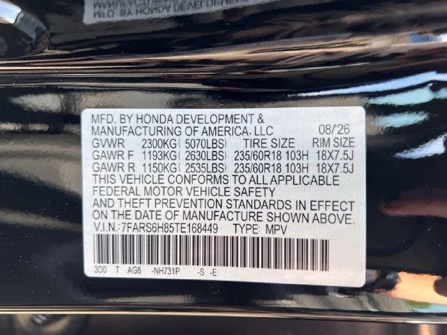 New 2026 Crystal Black Pearl Honda Sport-L image 18