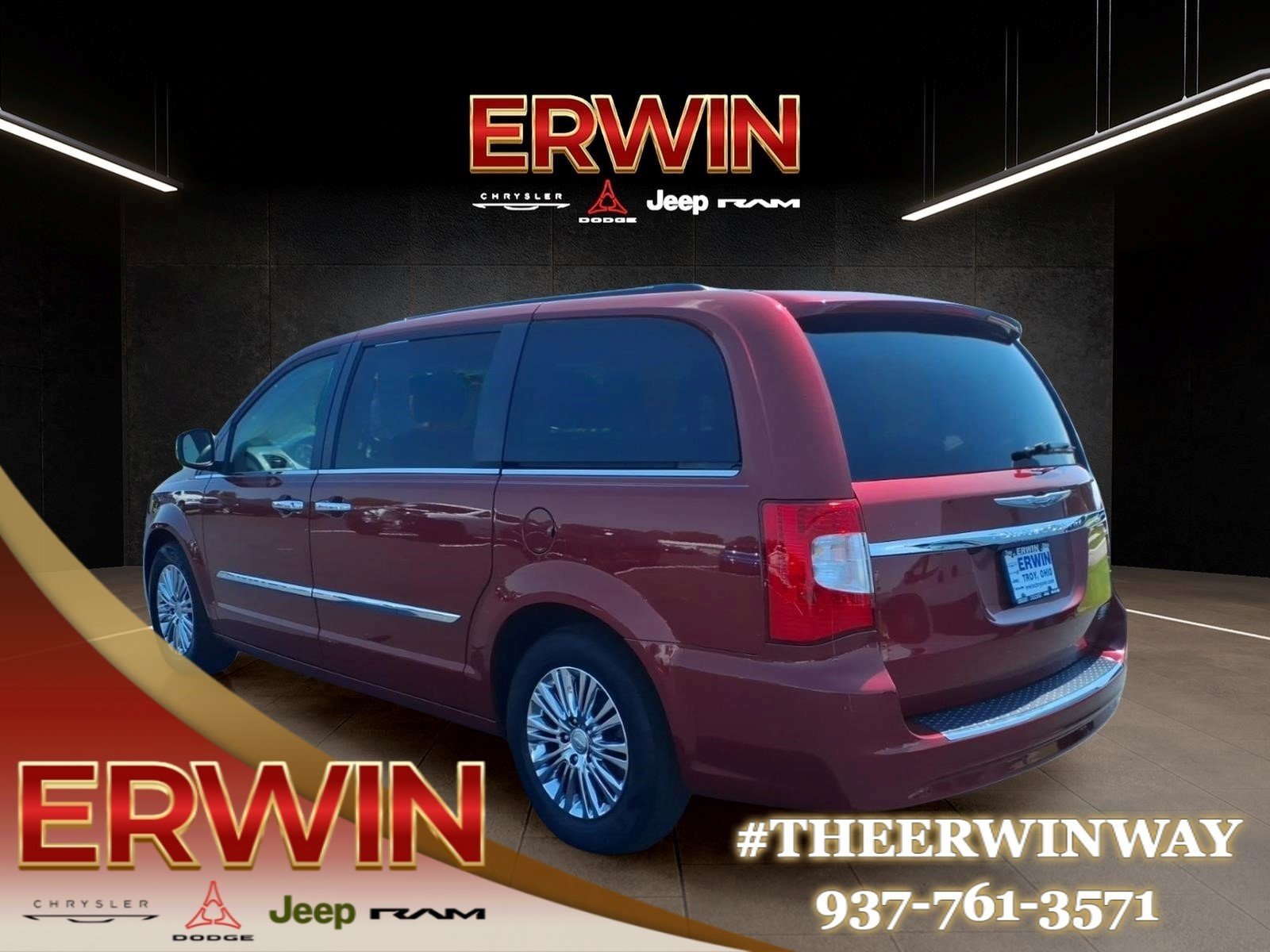 Used 2014 Deep Cherry Red Crystal Pearl Coat Chrysler Touring-L image 5