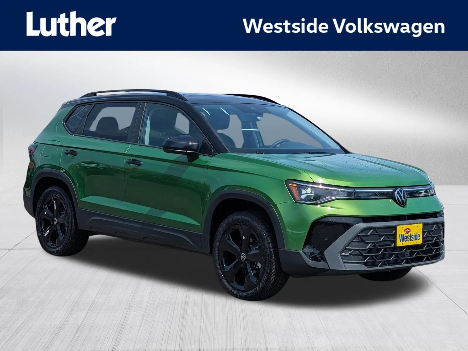 New 2026 Bright Moss Green Metallic/Deep Black Roof Volkswagen SE Black image 1