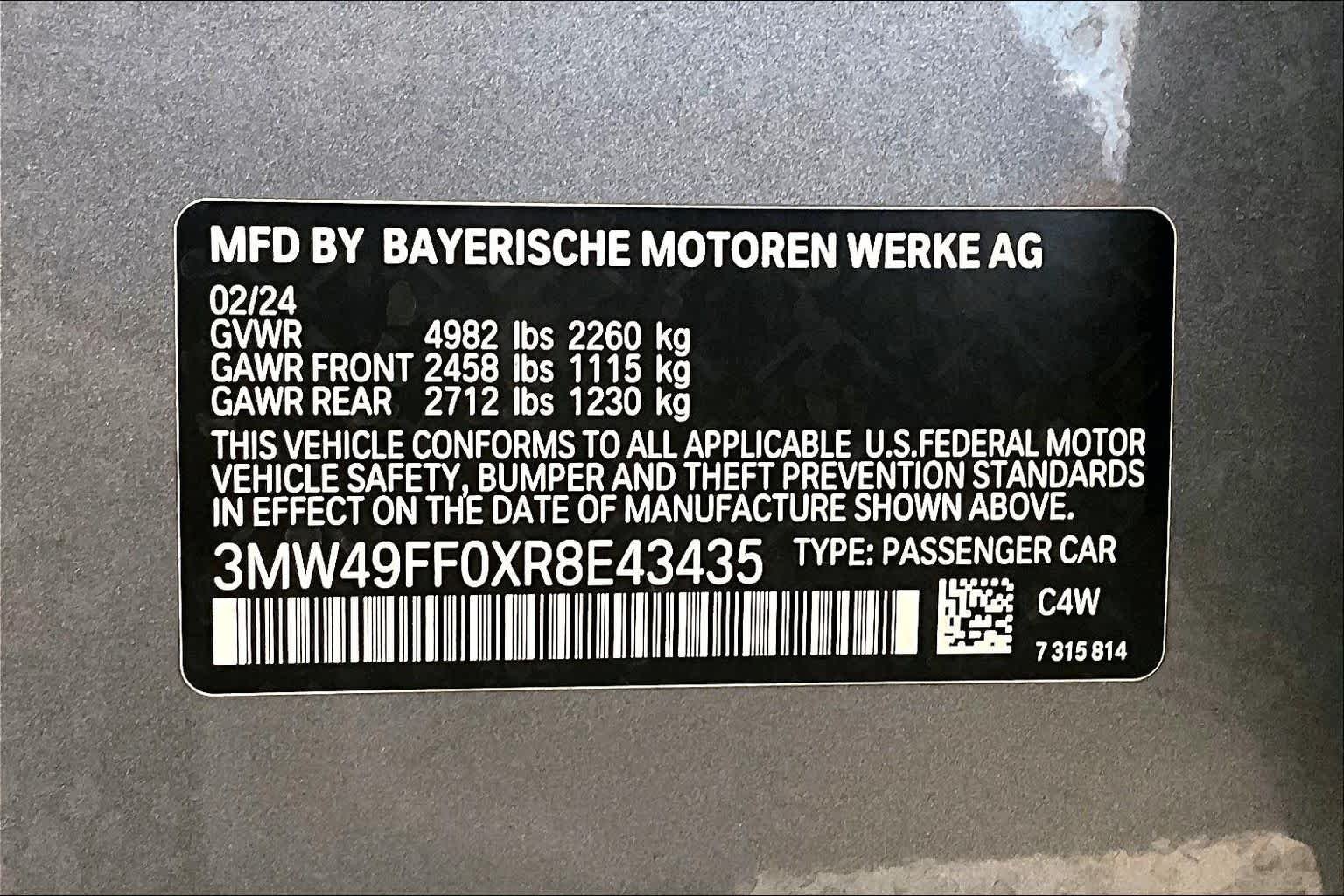Used 2024 Skyscraper Grey Metallic BMW M340i xDrive image 30