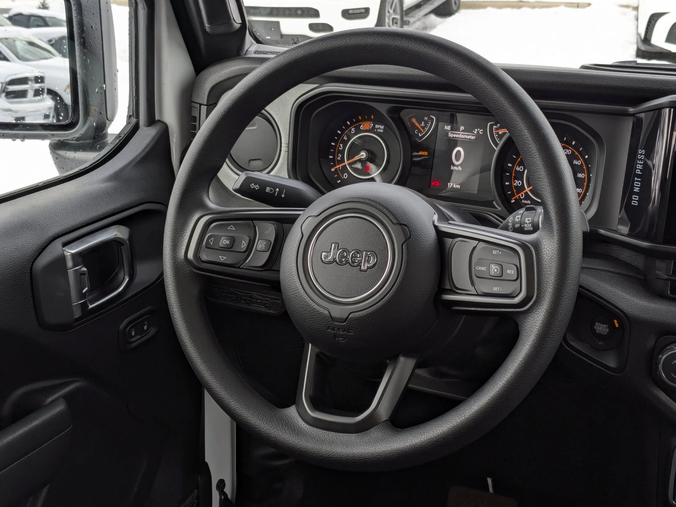 New 2026 White Jeep Sport - - Black Freedom Hardtop - 8-Spd Auto - 12.3 Uconnect 5 - Selec-Speed Control & More! image 14