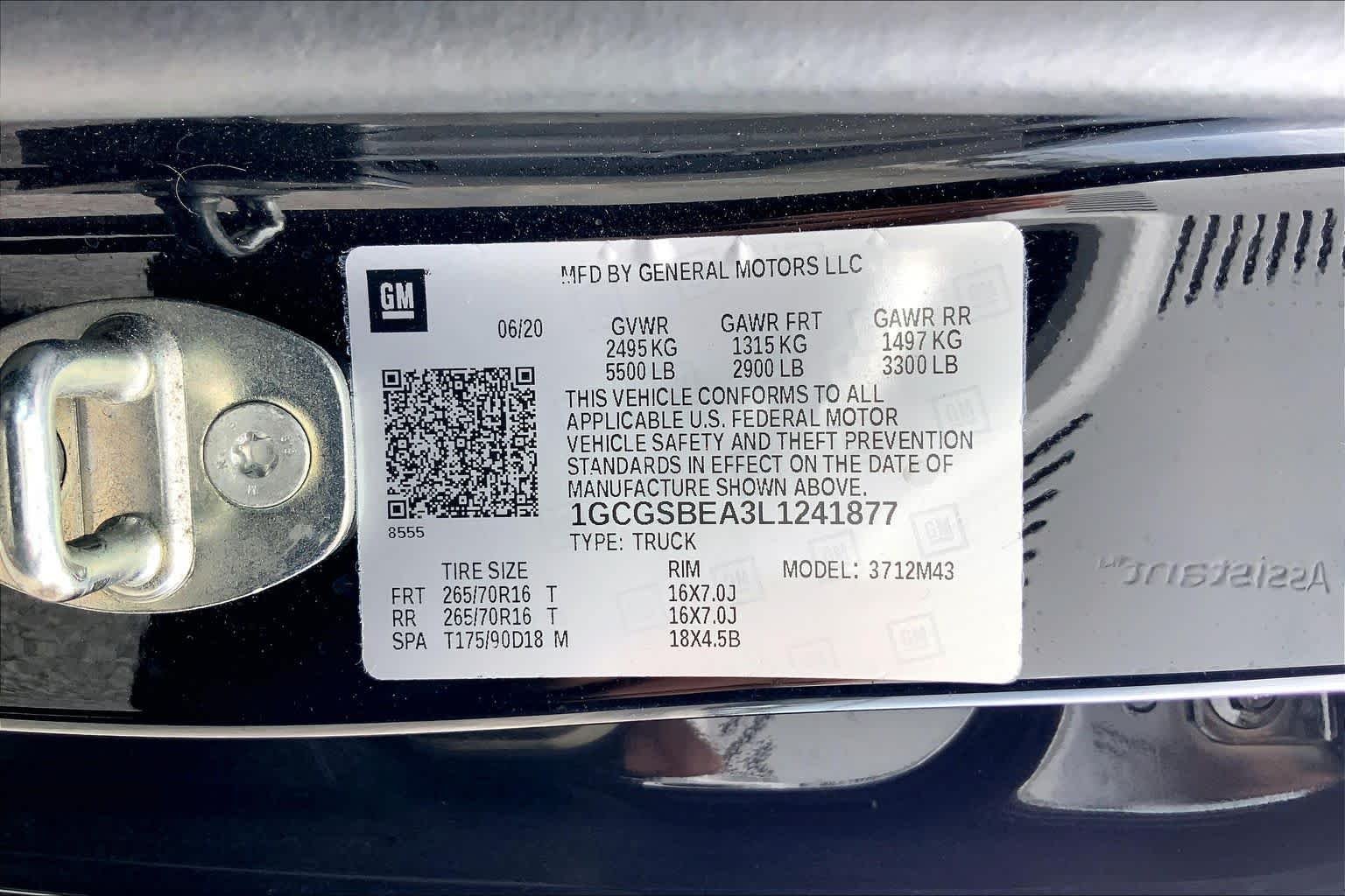 Used 2020 Black Chevrolet 2WD Work Truck image 36