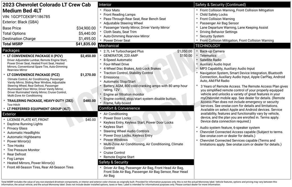 Used 2023 Black Chevrolet LT image 9