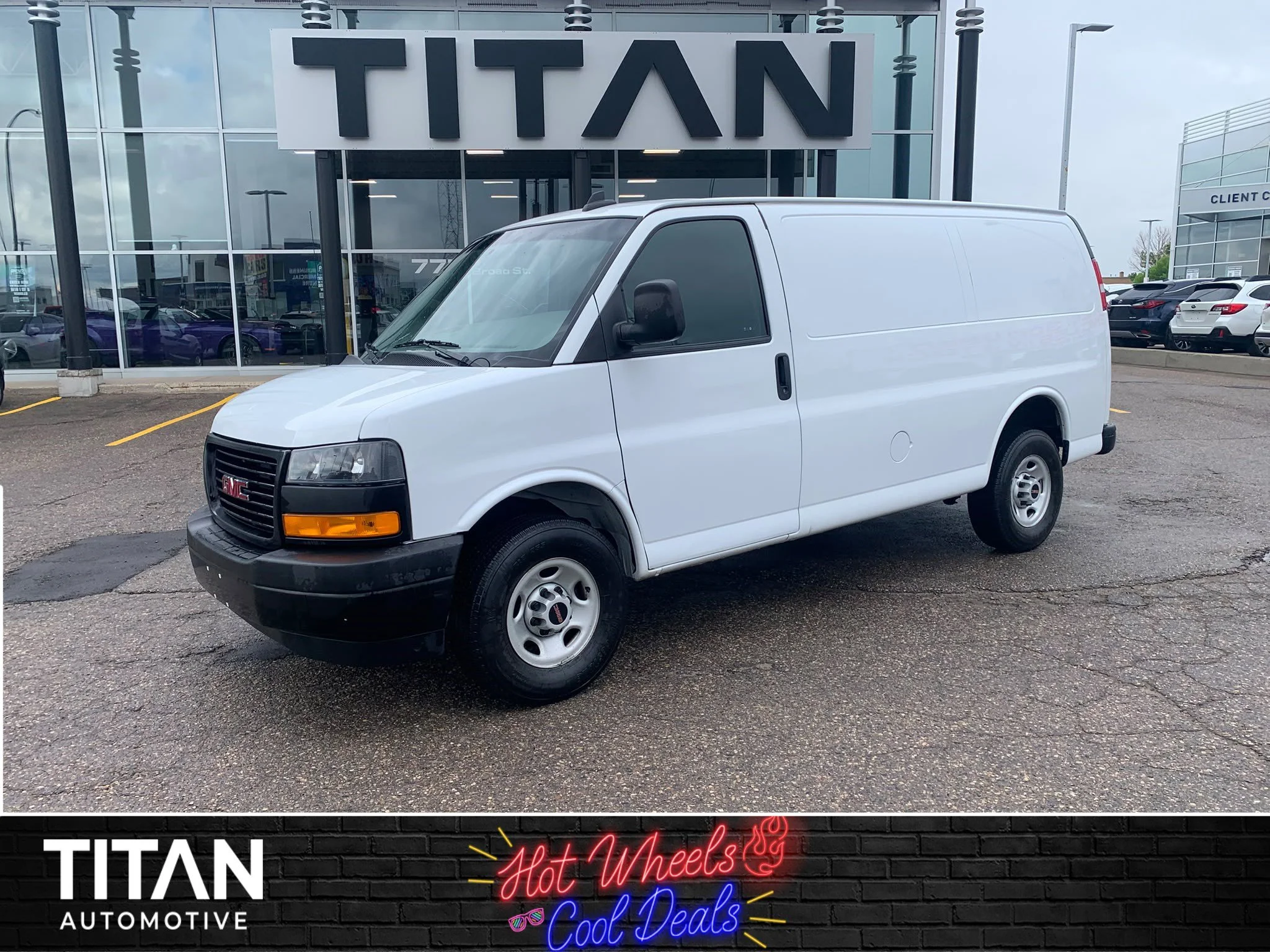 Certified Used 2023 Summit White GMC Cargo*135 | Summit White | Rubber Lined Flooring | Htd Mirrors | 239.4 cuft Capacity image 1