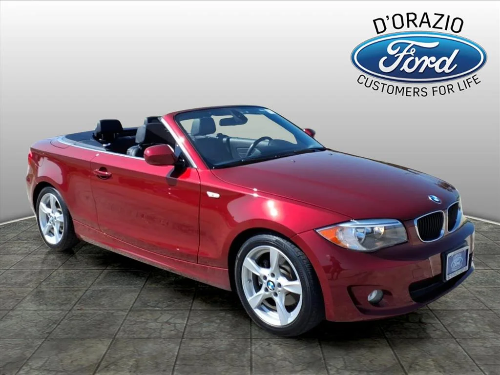 Red 2013 BMW 1 Series Convertible Rear-Wheel Drive