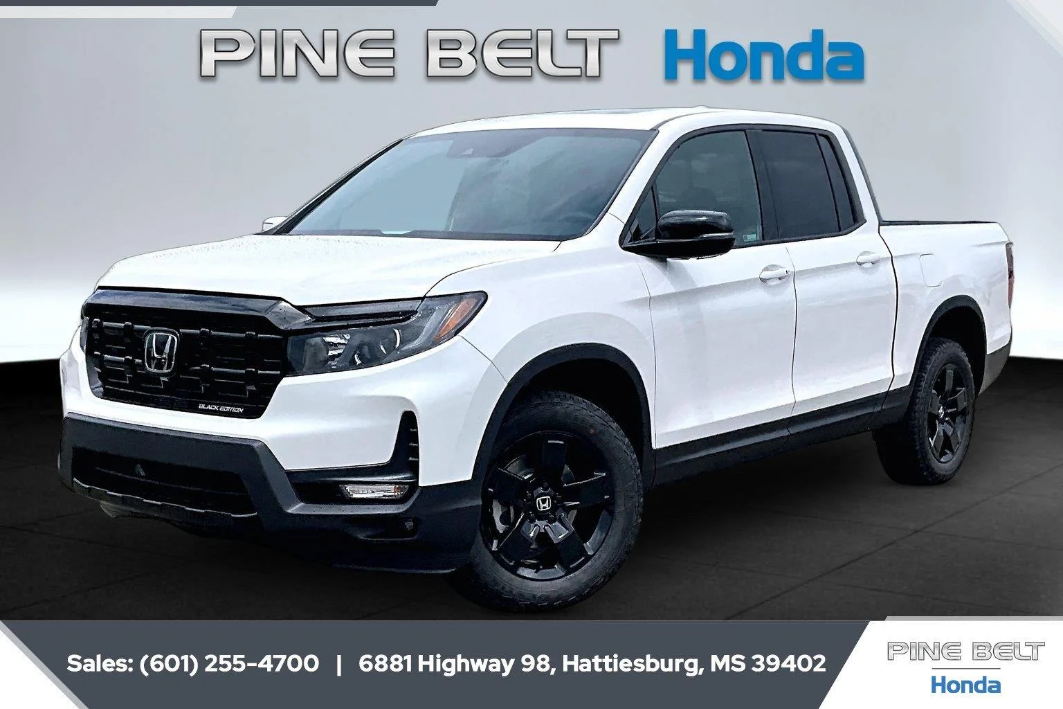 New 2026 Platinum White Pearl Honda Black Edition image 2