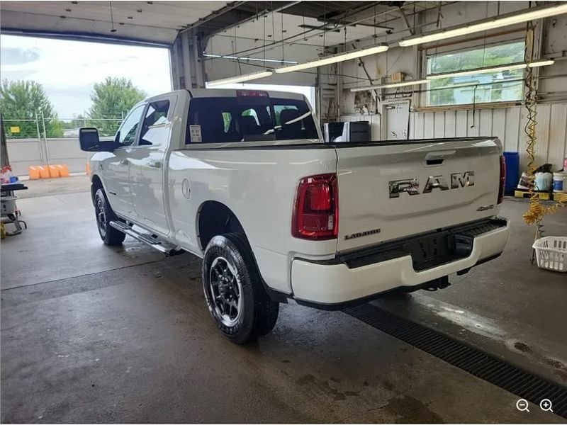 Used 2025 Bright White Clearcoat Ram Laramie image 2