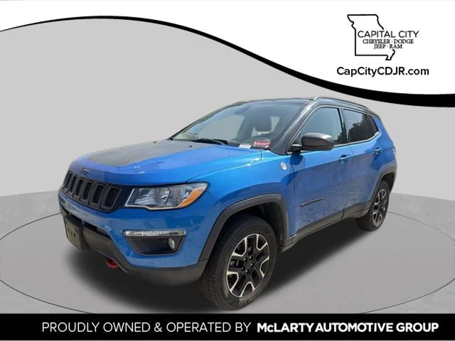 Used 2020 Blue Jeep Trailhawk image 1