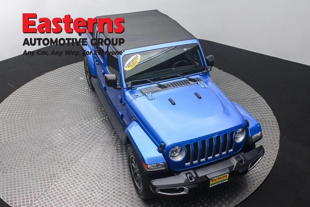Used 2021 Blue Jeep Overland image 3