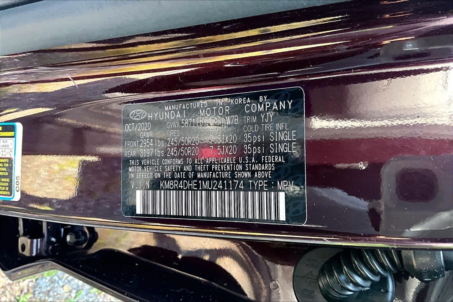 Used 2021 Sierra Burgundy Hyundai SEL image 34