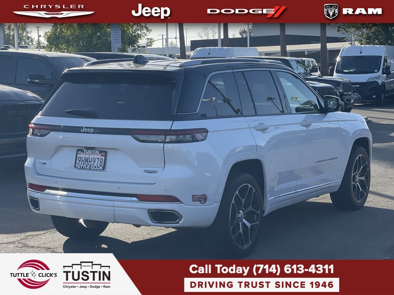 Used 2023 Bright White Clearcoat Jeep Summit Reserve image 6