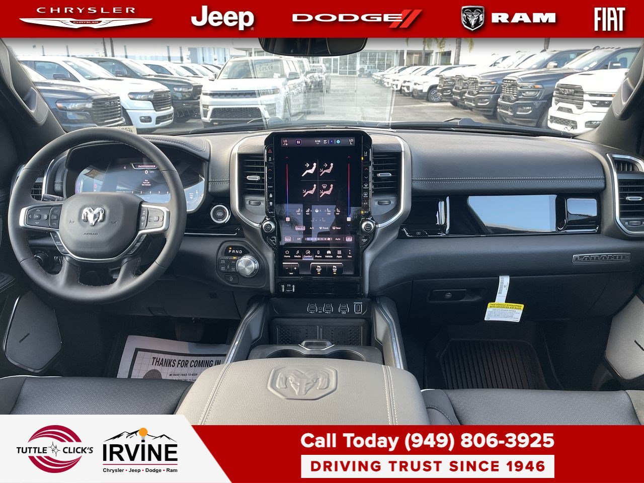 New 2026 Bright White Clear-Coat Exterior Paint RAM Laramie image 12