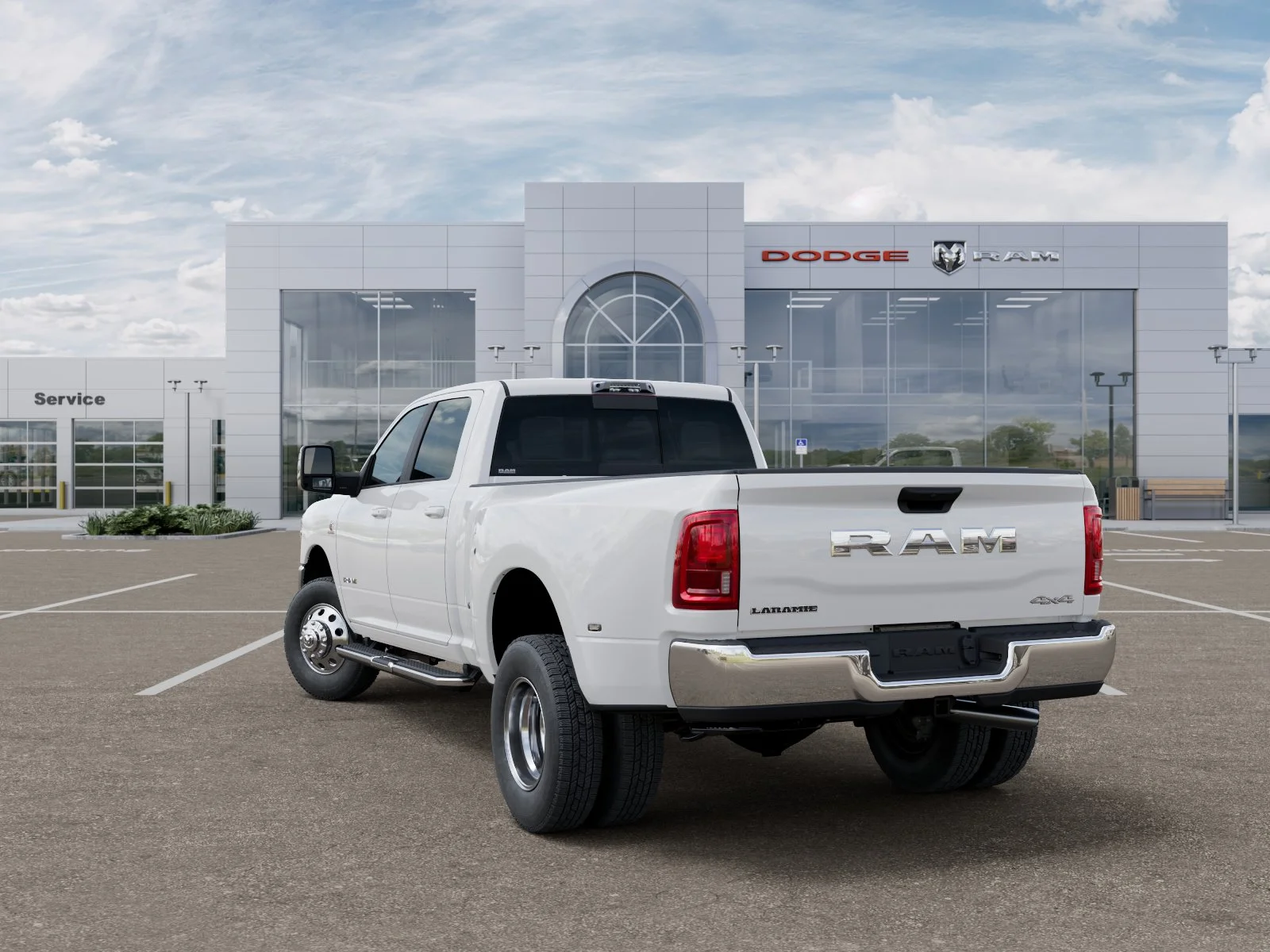 New 2026 Bright White Clear-Coat Exterior Paint RAM Laramie image 30
