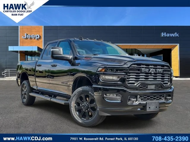 New 2026 Diamond Black Crystal Pearl-Coat Exterior Paint RAM Big Horn image 1