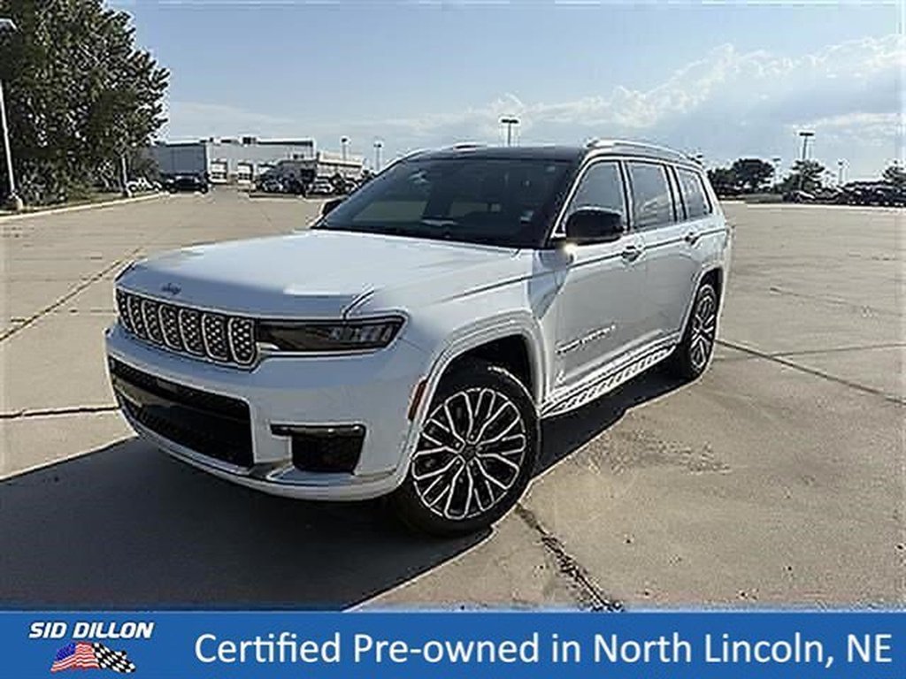 Used 2022 Bright White Clear Coat Jeep Summit Reserve image 1