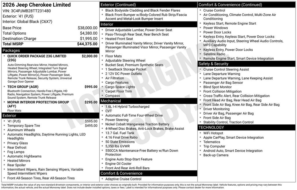 New 2026 41 Exterior Paint Jeep Limited image 29