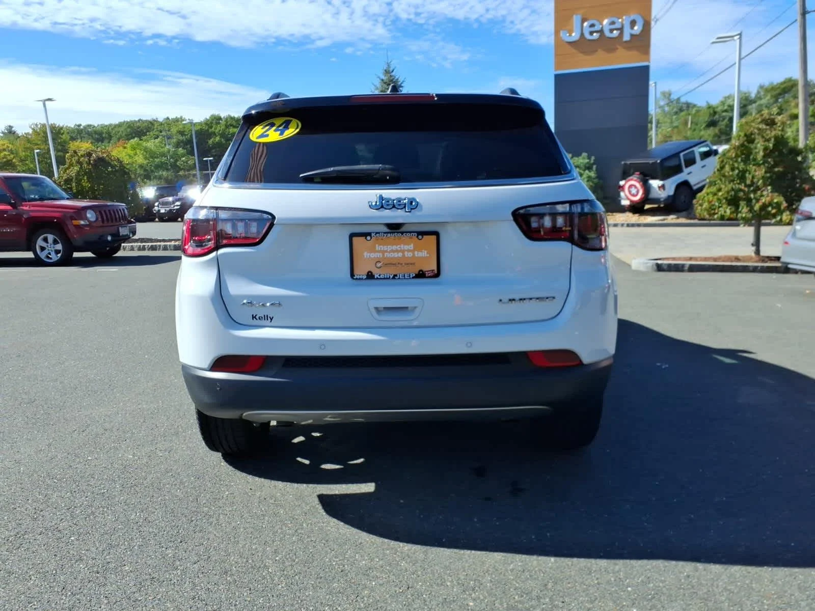 Certified Used 2024 Bright White Clearcoat Jeep Limited image 9