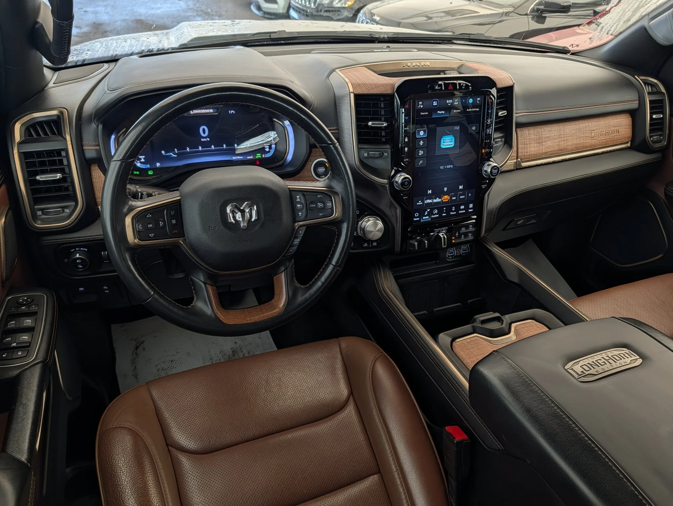 Used 2023 White RAM Limited Longhorn - - 4x4 - Trailer Tow Group - Panoramic Sunroof - 5.7L HEMI eTorque V8 & More! image 25
