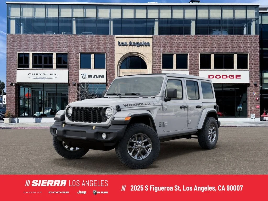 New 2026 Bright White Clear-Coat Exterior Paint Jeep Sport S image 1
