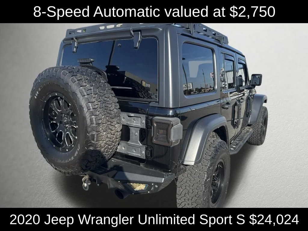Used 2020 Black Jeep Unlimited Sport S image 3