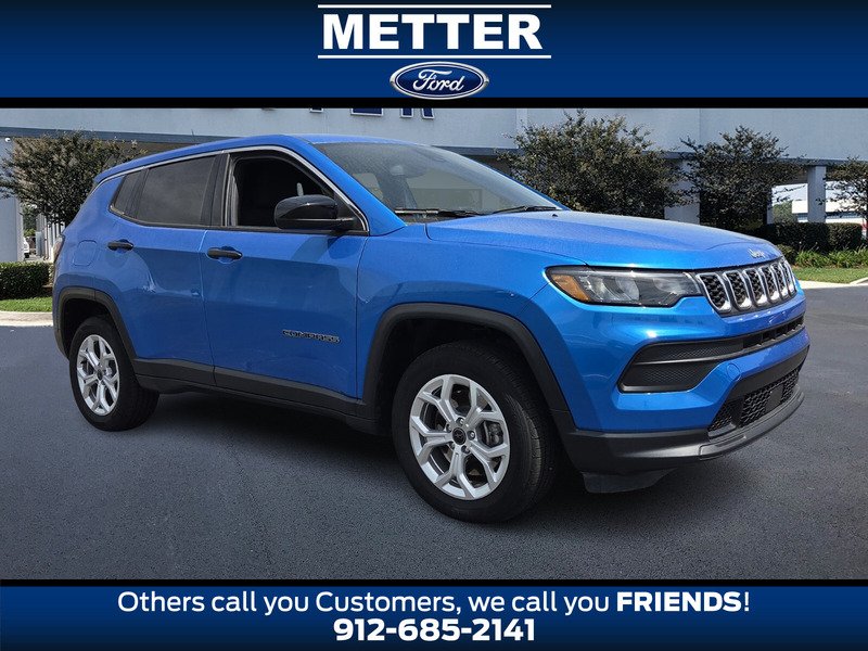 Blue 2025 Jeep Compass Sport 4WD SUV / Crossover Four-Wheel Drive