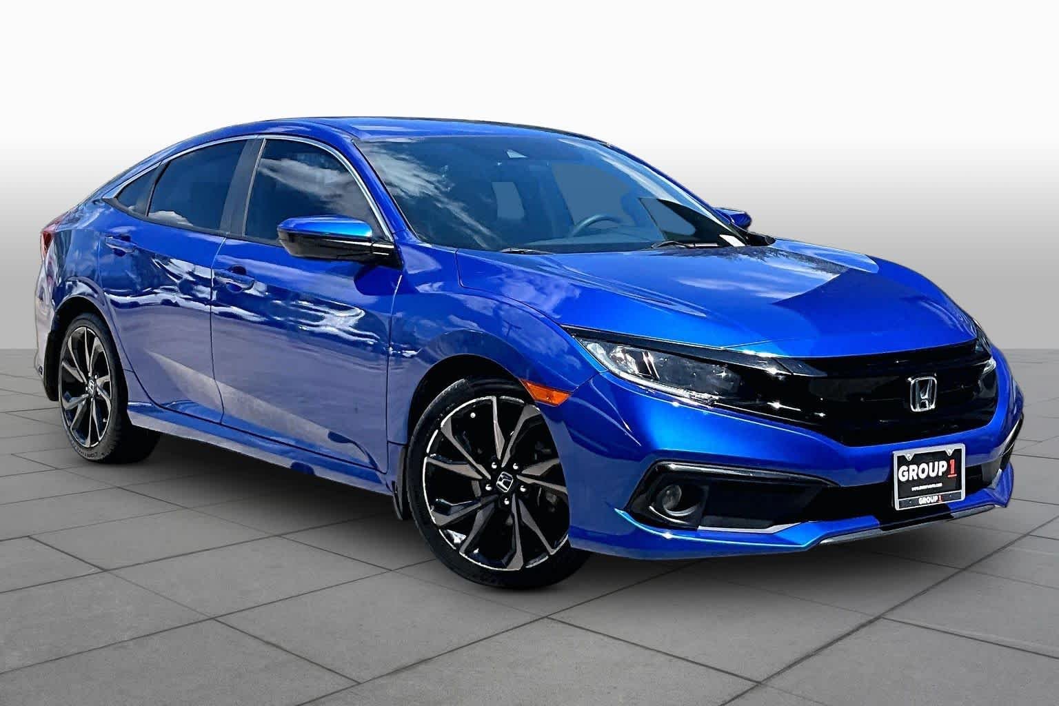 Used 2019 Aegean Blue Metallic Honda Sport image 3