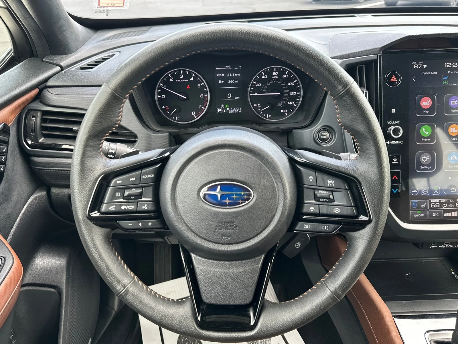 Certified Used 2025 Crystal White Pearl Subaru Touring AWD image 17