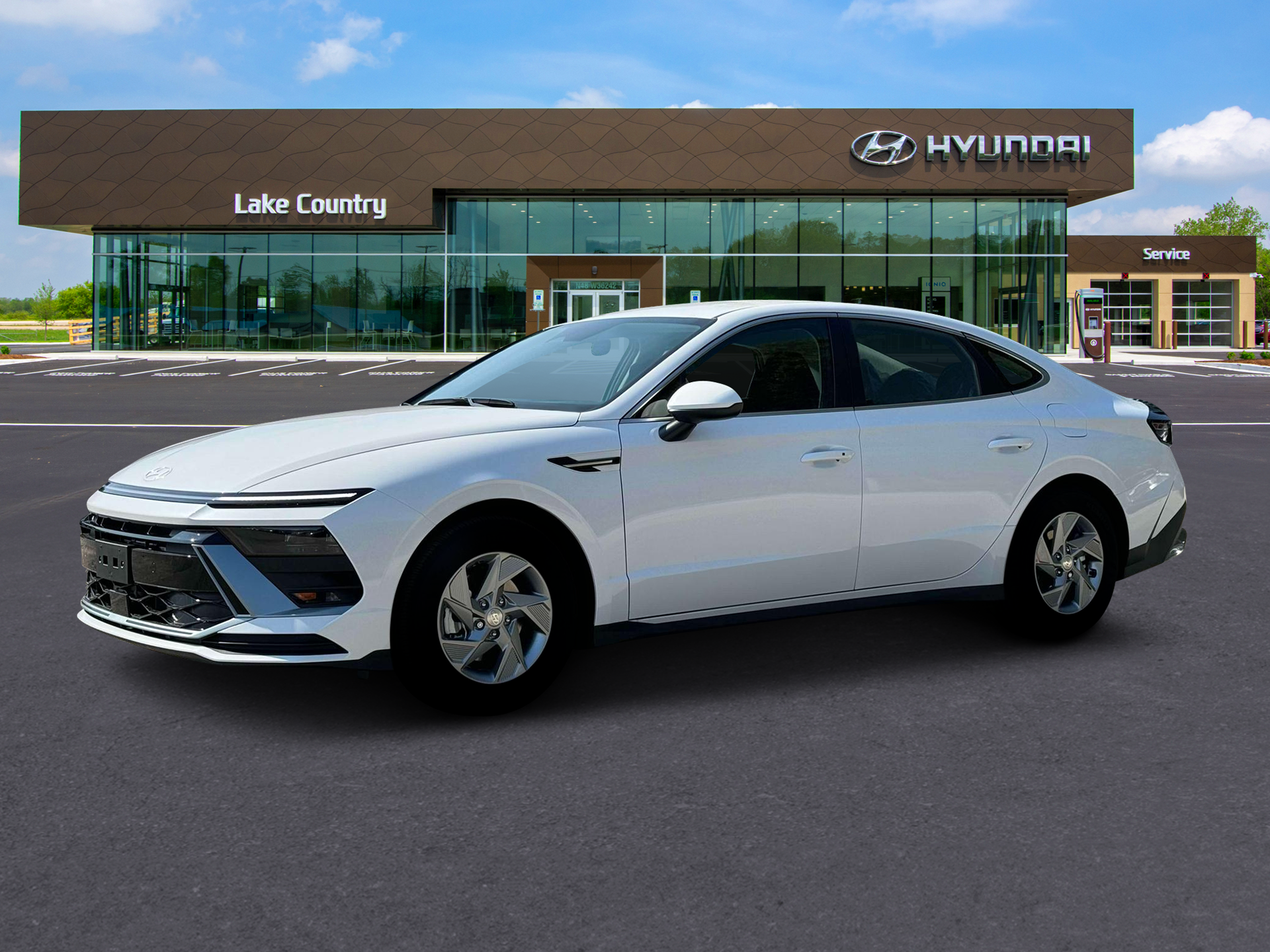 New 2025 White Hyundai SE image 2