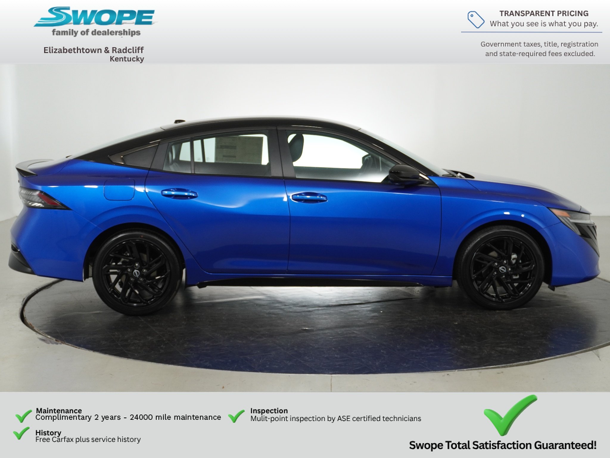 New 2027 Bluestone Pearl / Super Black Two-tone Nissan SR Midnight Edition image 3