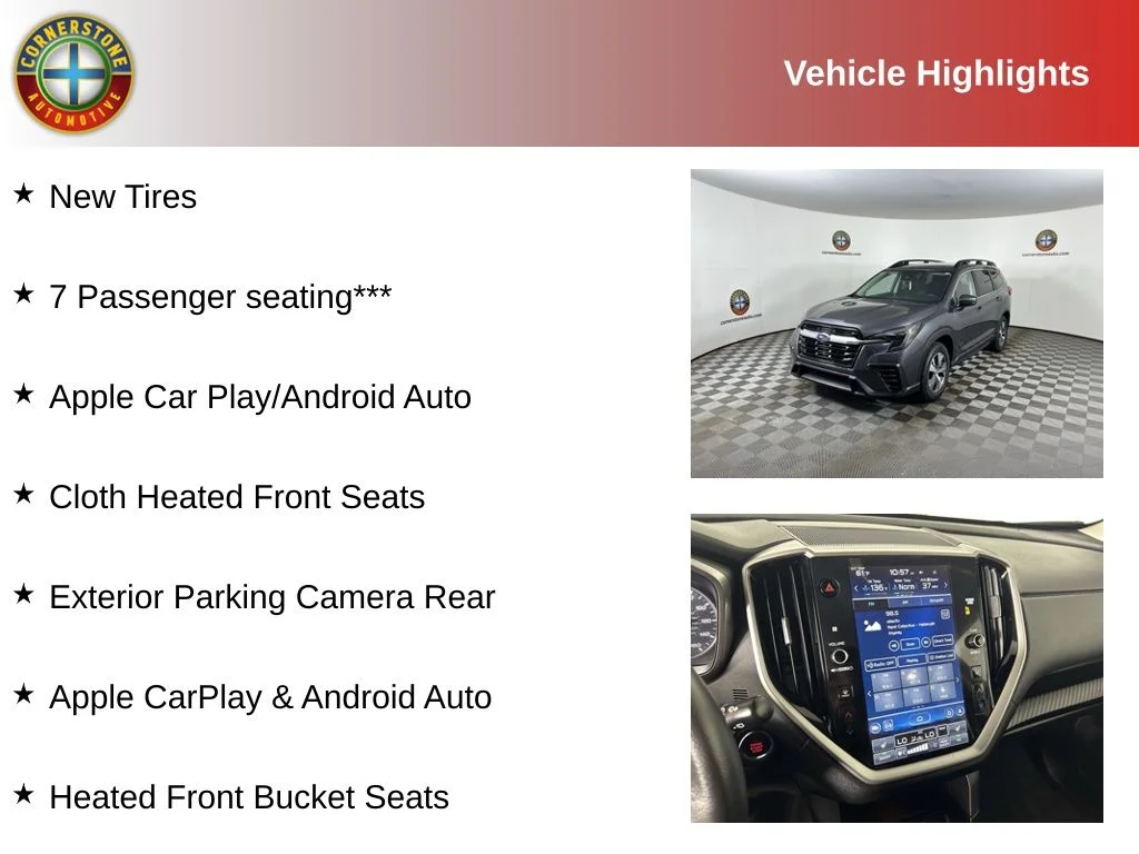 Used 2025 Subaru Ascent Premium with VIN 4S4WMADD6S3408968 for sale in Elk River, Minnesota