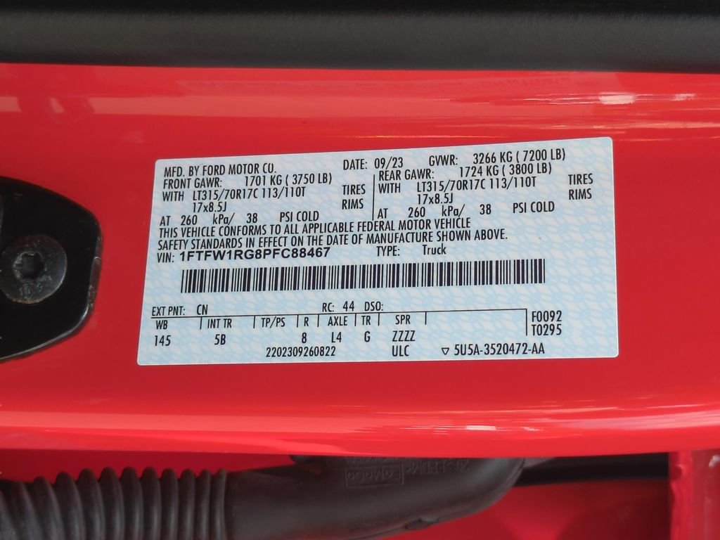 Used 2023 Orange Ford Raptor image 25