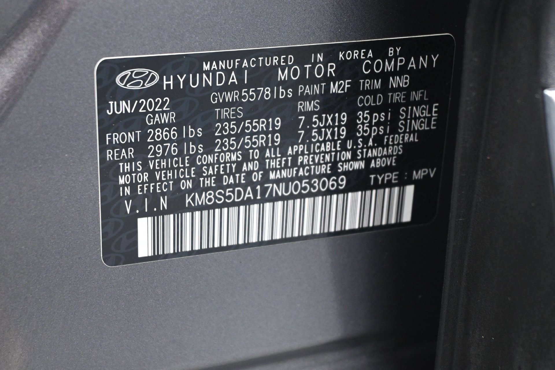 Used 2022 Portofino Gray Hyundai Limited AWD image 25