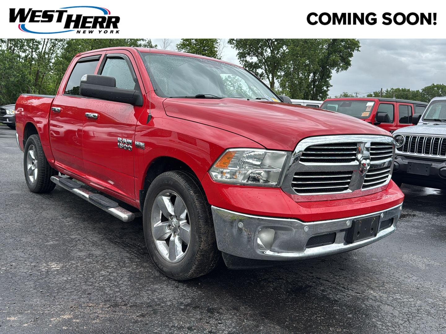 Used 2017 Flame Red Clearcoat Ram Big Horn image 1