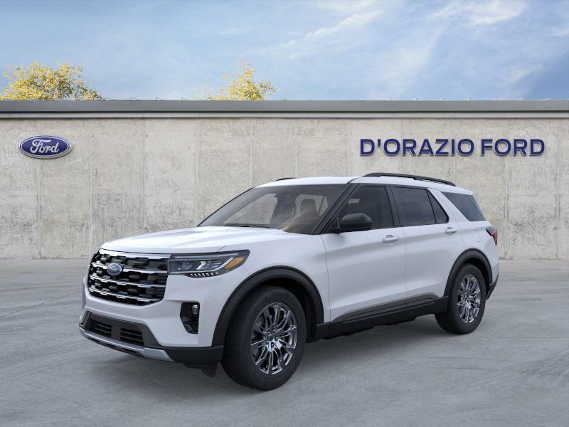Space White Metallic 2026 Ford Explorer Active AWD SUV / Crossover All-Wheel Drive Automatic