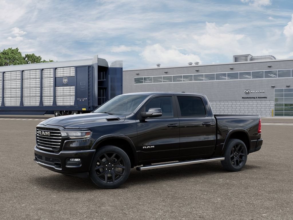 New 2027 Diamond Black Crystal Pearl-Coat Exterior Paint RAM Laramie image 3