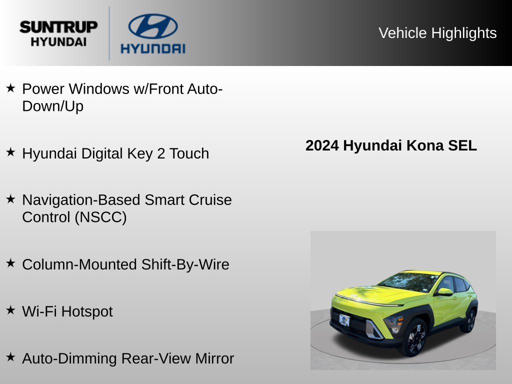 Used 2024 Neoteric Yellow Hyundai SEL image 16