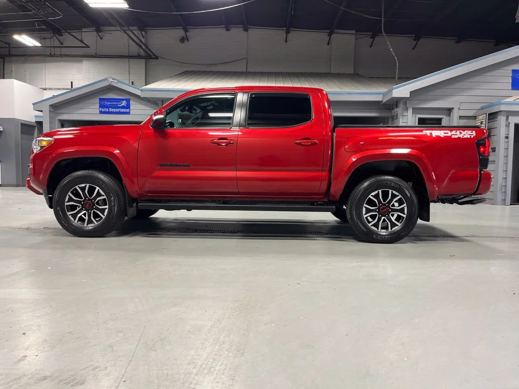 Used 2021 Barcelona Red Metallic Toyota TRD Sport image 4