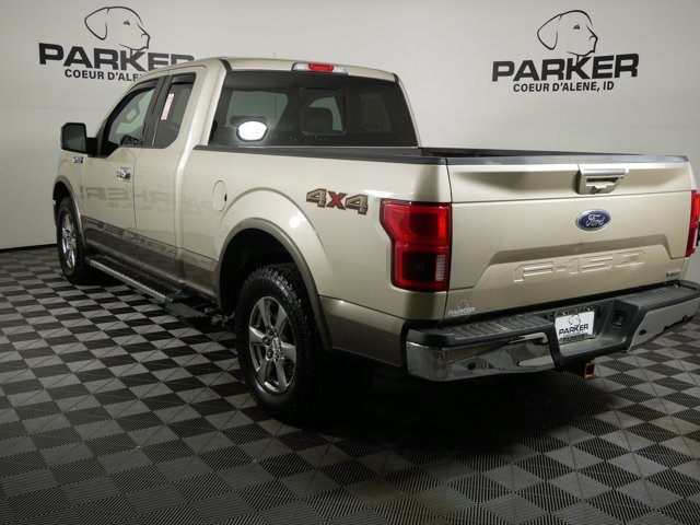 Used 2018 White Gold Ford Extended Cab LARIAT w/ Chrome Appearance Pkg image 7