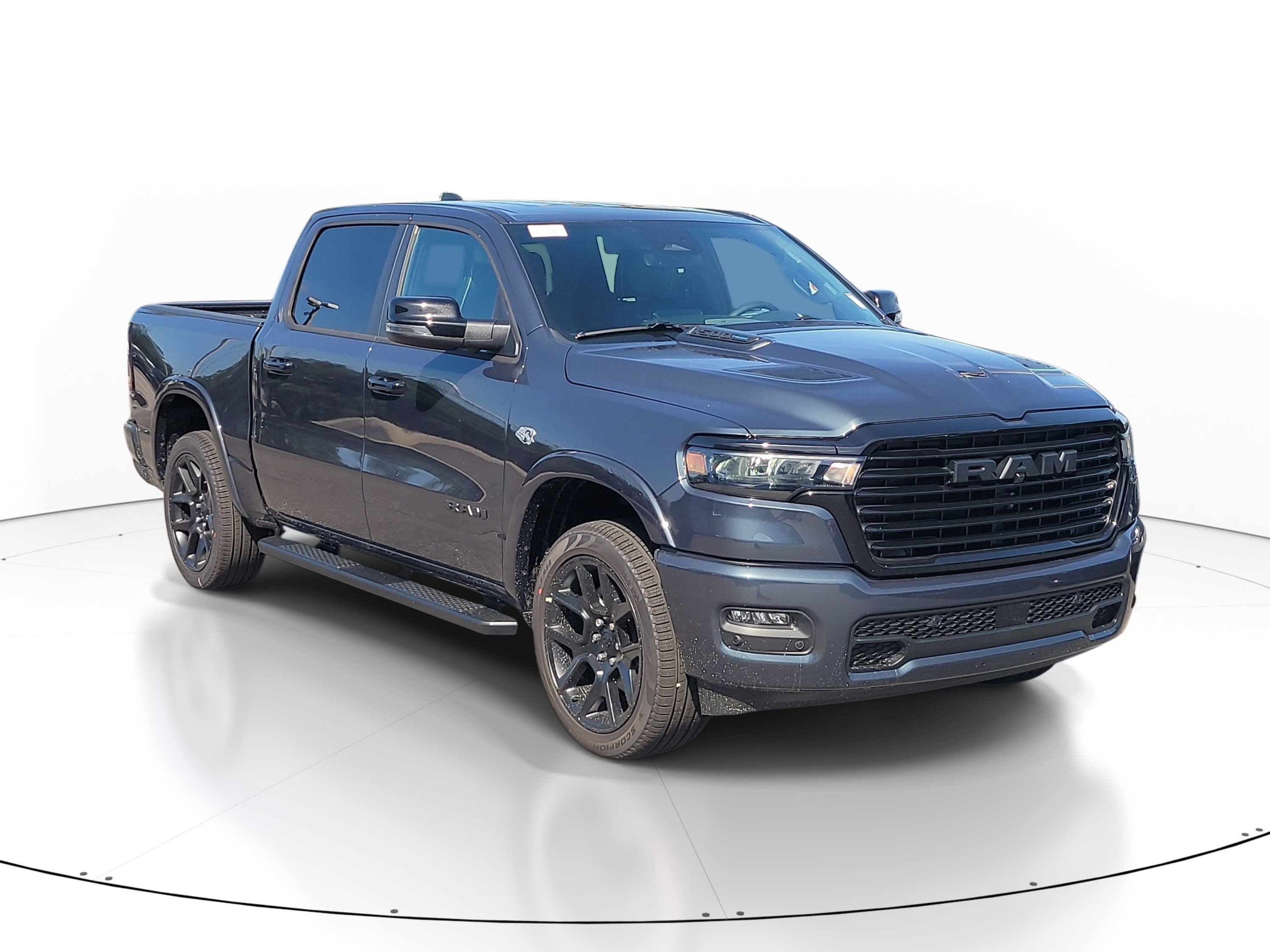 New 2026 Forged Blue Metallic Exterior Paint RAM Laramie image 1