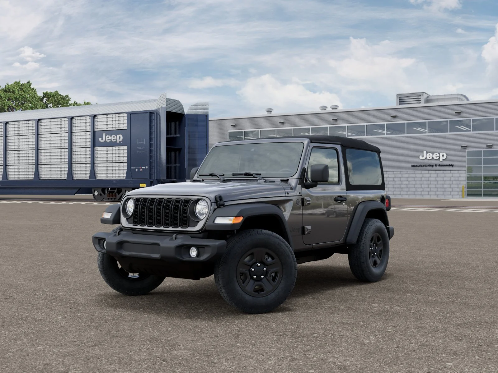 New 2027 Granite Crystal Metallic Clearcoat Jeep Sport image 1
