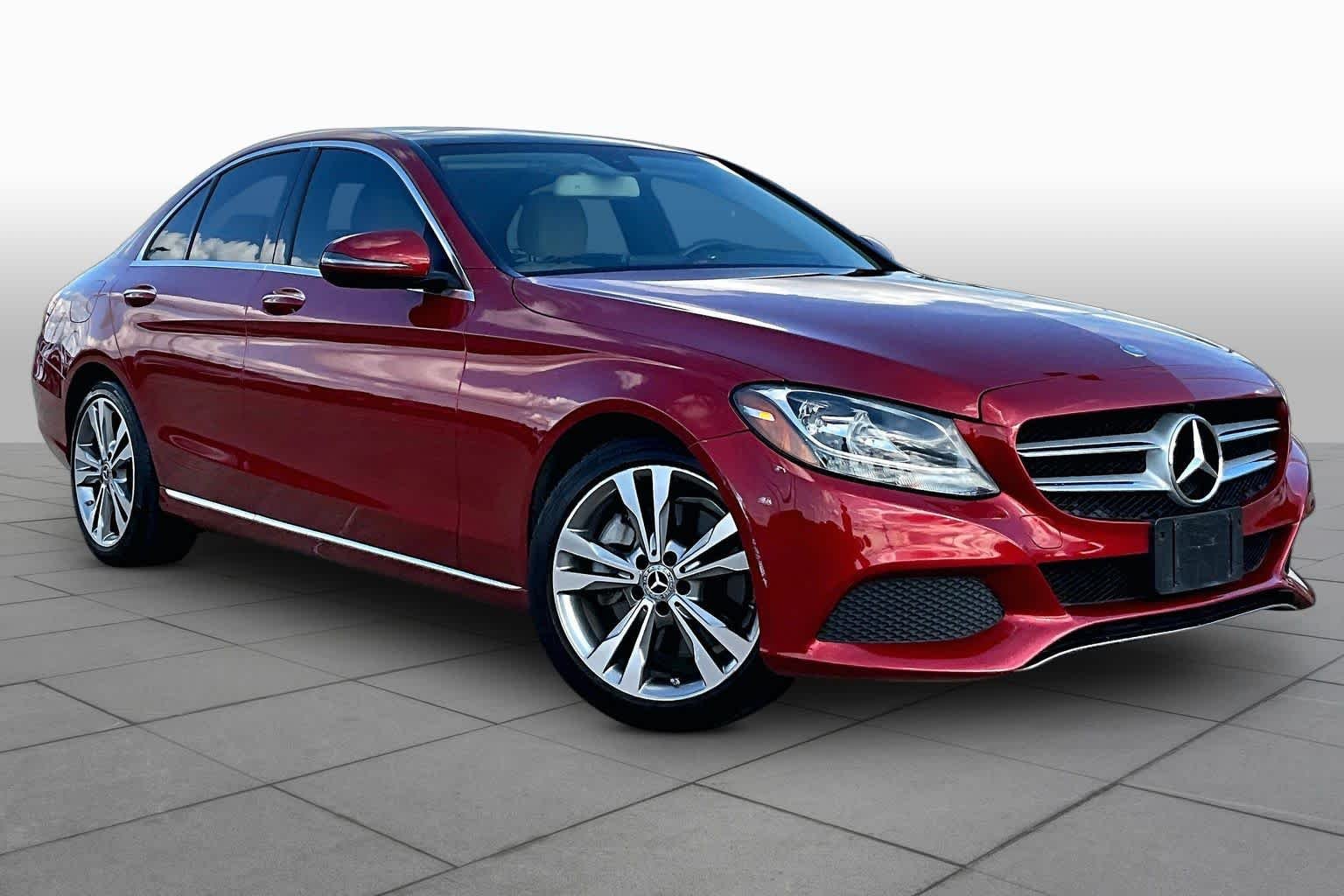 Used 2017 designo Cardinal Red Metallic Mercedes-Benz C 300 image 3