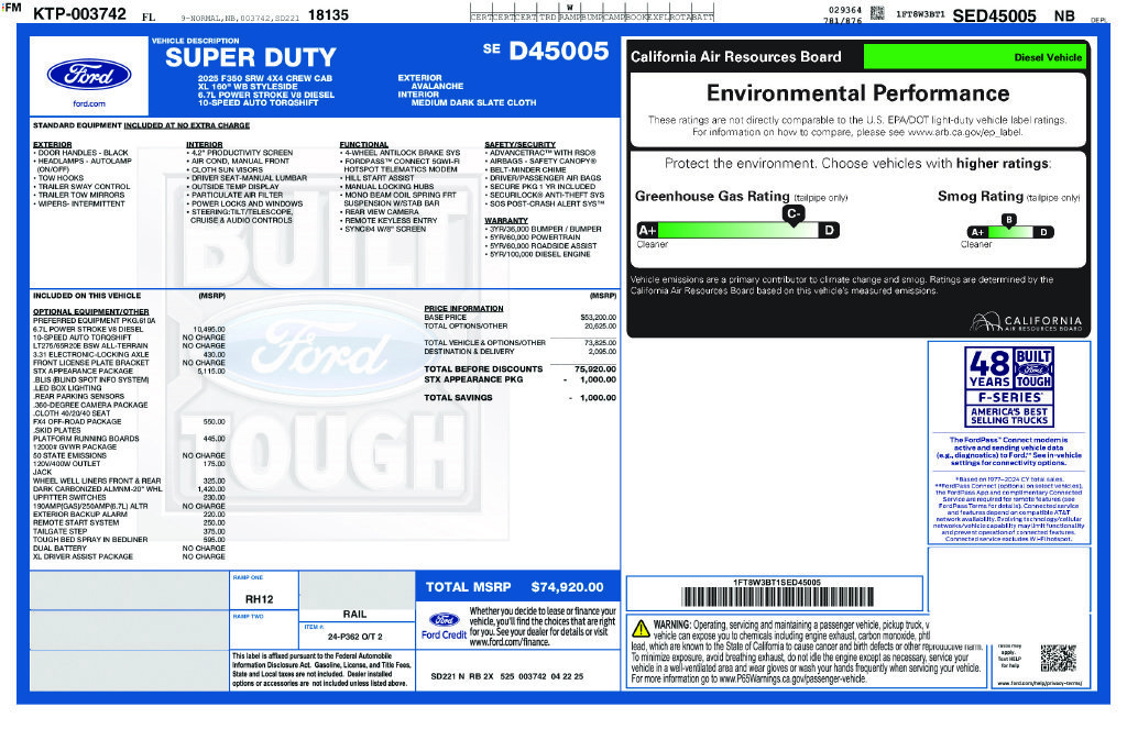 Used 2025 White Ford XL image 2