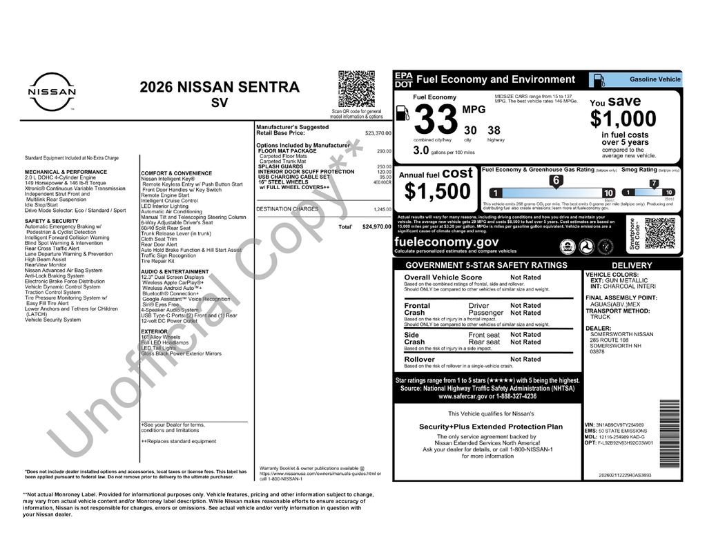 2026 Nissan Sentra SV - Photo 25