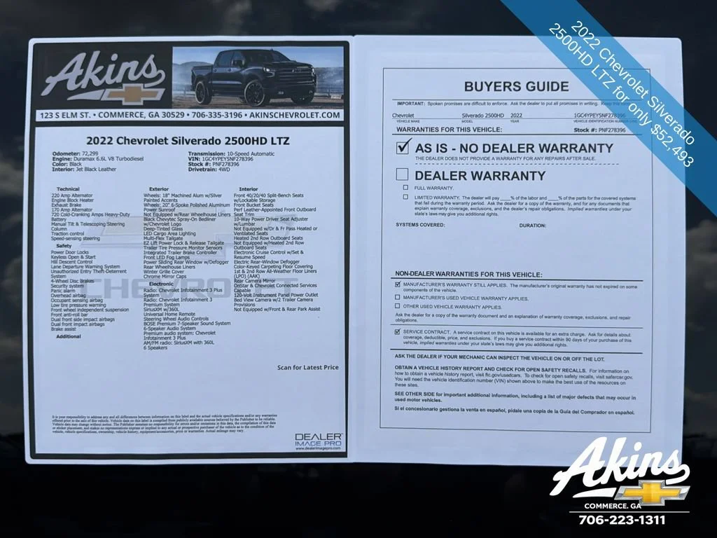 Used 2022 Black Chevrolet LTZ image 12
