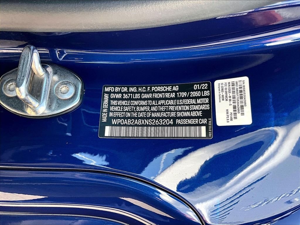 Used 2022 Blue Porsche S image 26
