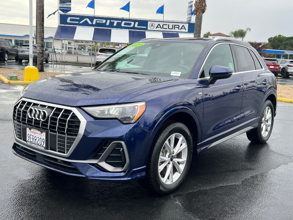Used 2021 Blue Audi Premium image 3