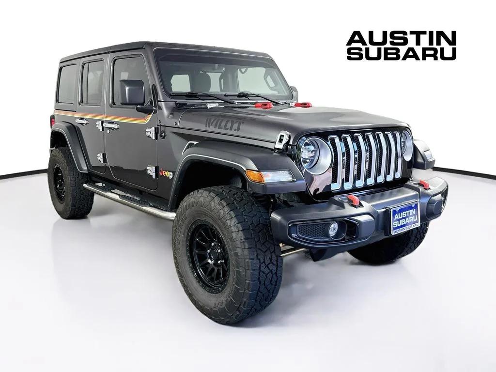 Used 2021 Gray Jeep Unlimited Willys image 1