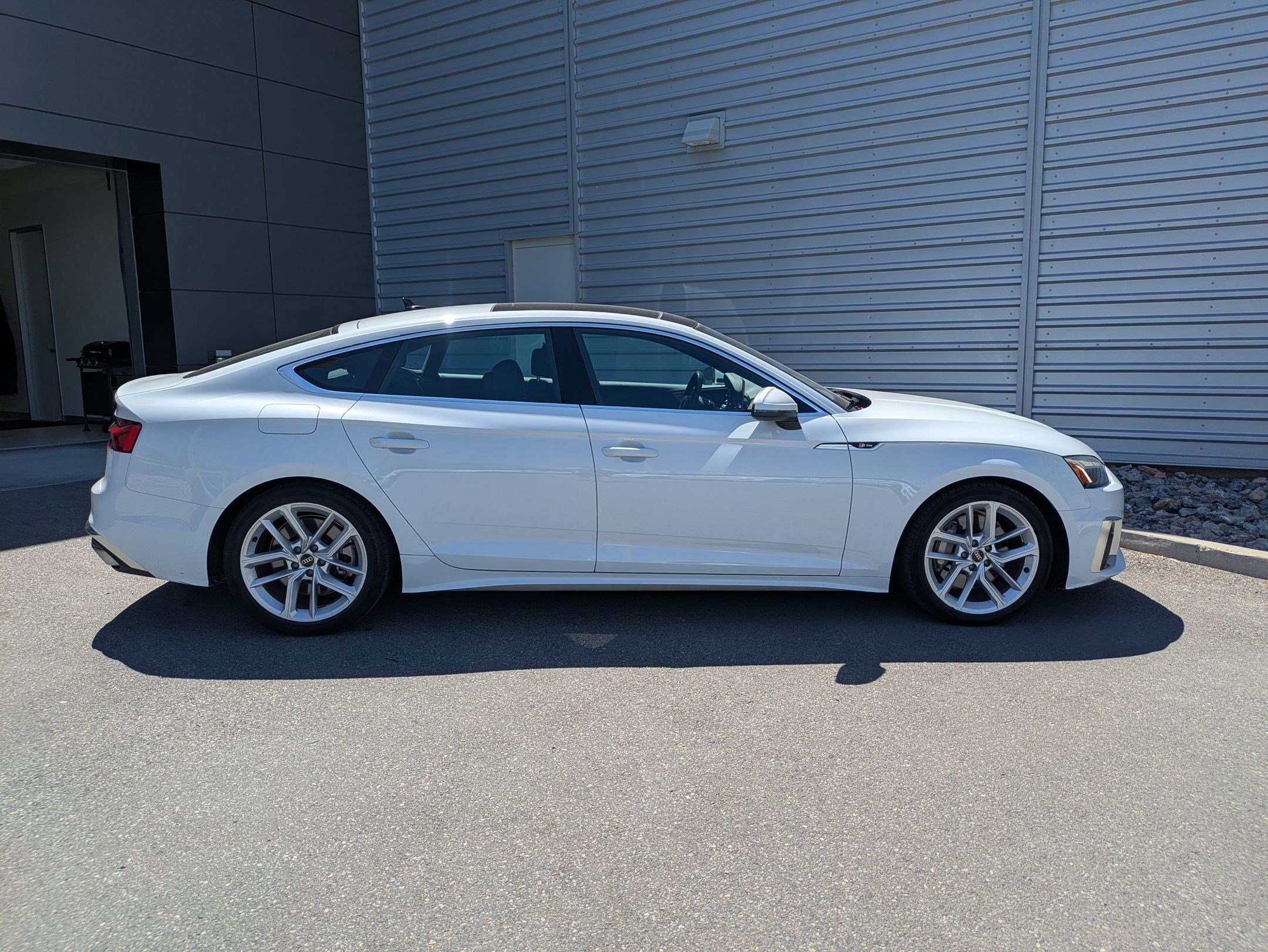Used 2023 Glacier White Metallic Audi S line Premium image 4