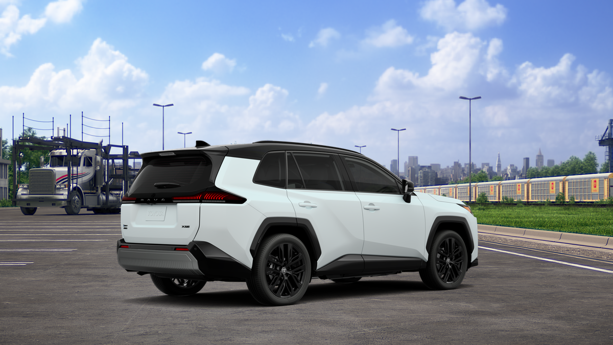 New 2026 Wind Chill Pearl with Midnight Black Metallic roof Toyota XSE image 10